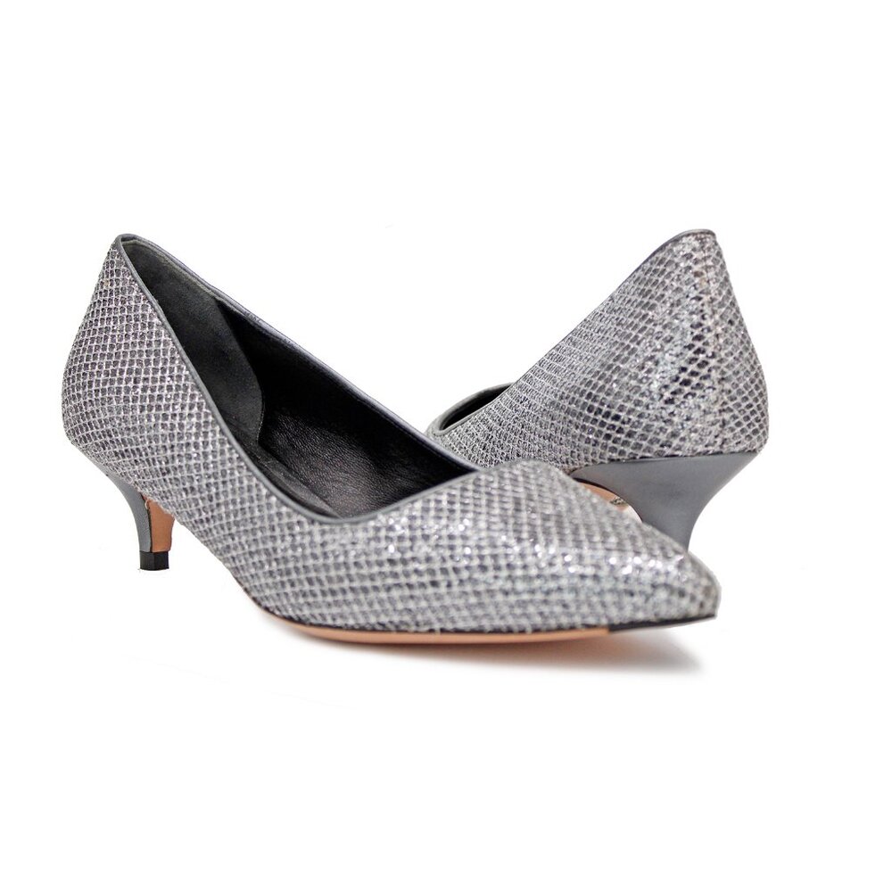 Cole Haan Grand O.S. Bradshaw Silver Glitter Pumps: Size 8 B